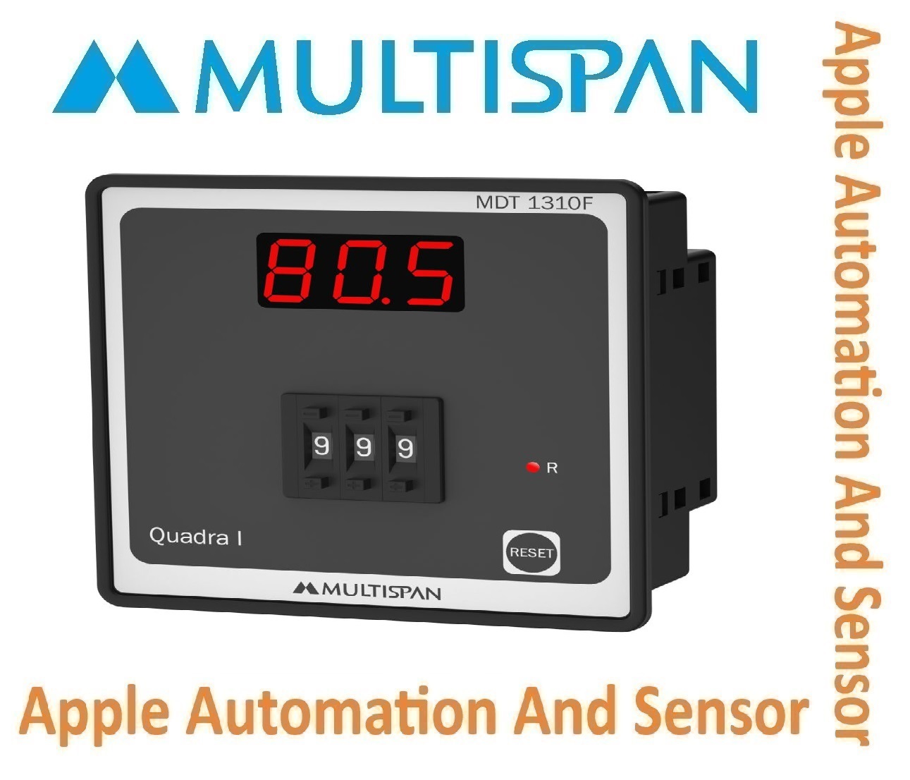 Mdt-2312f Multispan Thumbwheel 3 Digit Timer - Double Display, Universal Input Pid Controller, Dual Relay, 1-year Warranty, Industrial Automation Solution