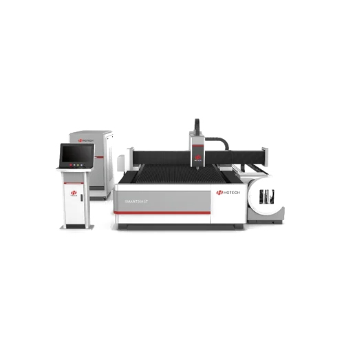 Fiber Laser Metal Cutting Machine With Tube Cutting Attachment - Automatic Grade: Automatic
