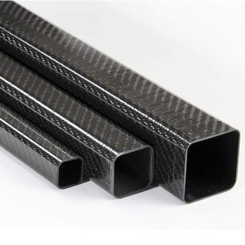 Carbon Fiber Square Tube - Color: Black