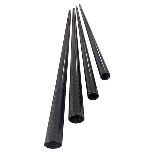 Carbon Fiber Round Tube 1000mm Thickness 5mm - 50mm Outer Diameter, 48mm Inner Diameter, Black Color | Lifetime Warranty, Various Sizes Available