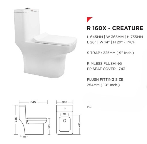 R 160X-Creature - Installation Type: Floor Mounted