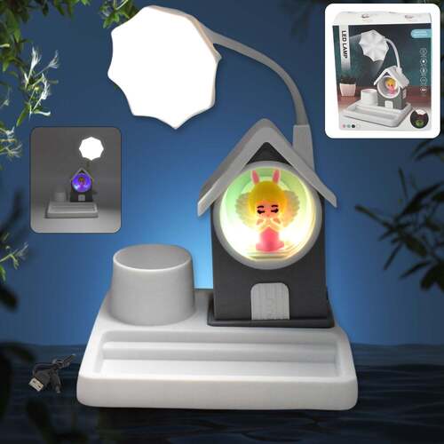 Cute Lovely Cartoon & Home Design With Plastic Base LED Desk Lights