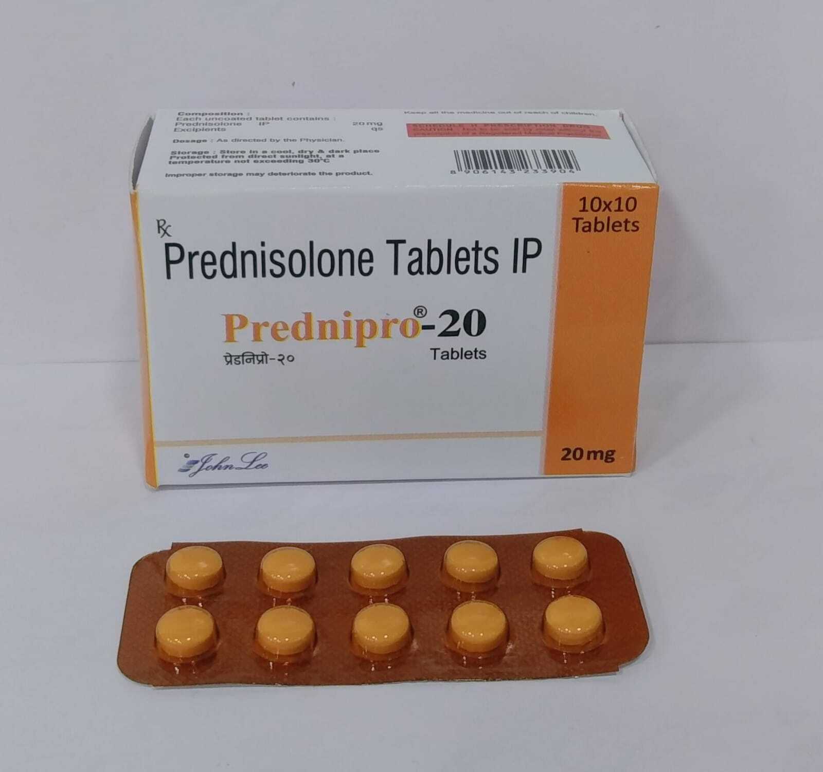 Prednisolone Tablets - 5 Mg, 10 Mg & 20 Mg | Anti-inflammatory And Immunosuppressive Properties
