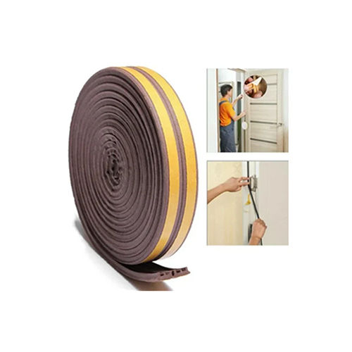 D Shape Rubber Seal - Color: Brown