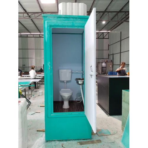 Frp Executive Bio Toilet - Color: White & Green