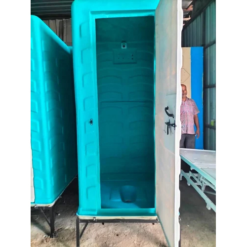 Portable Toilet - Color: White & Green