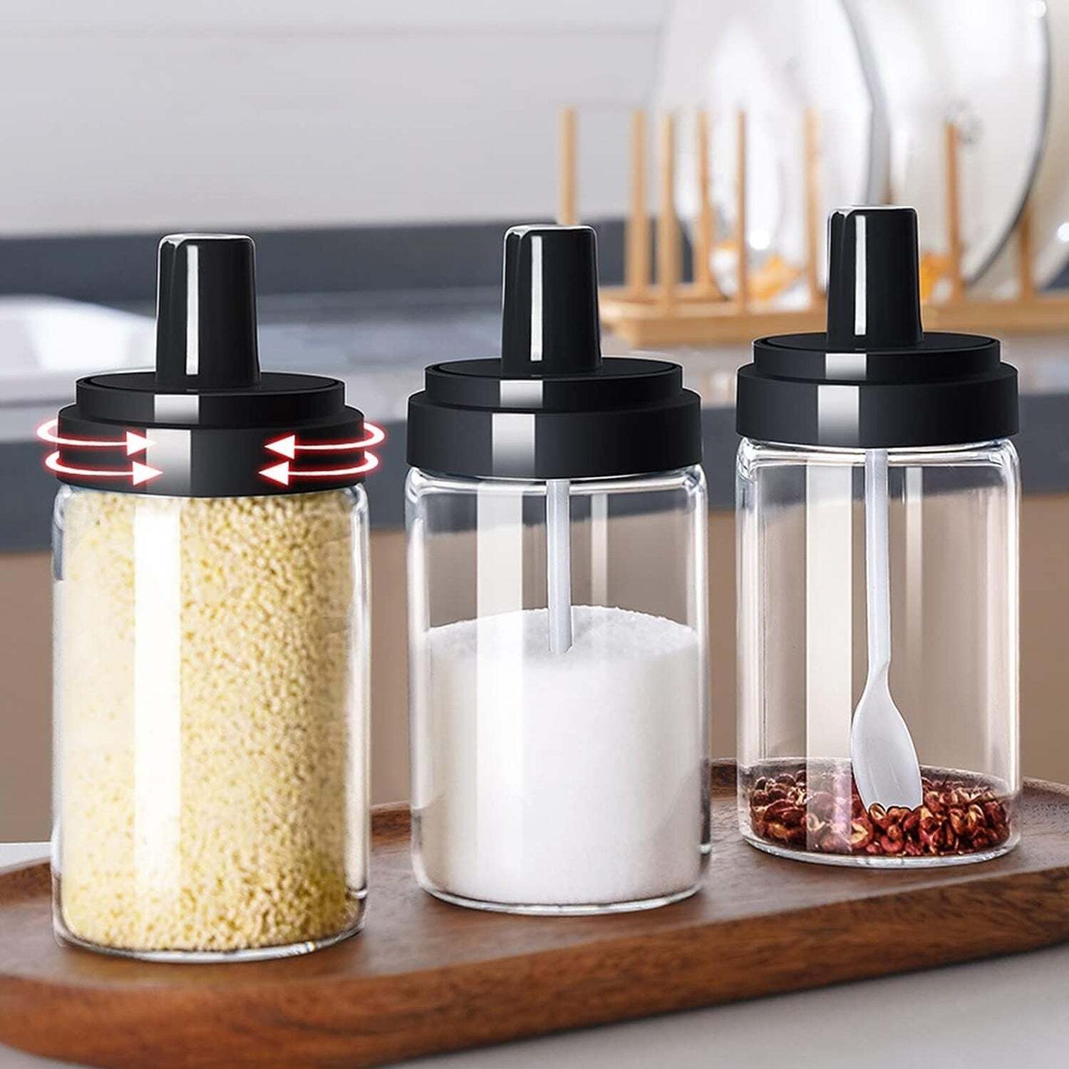 Spice Box Glass Jars Multipurpose Masala Seasoning Box Sets