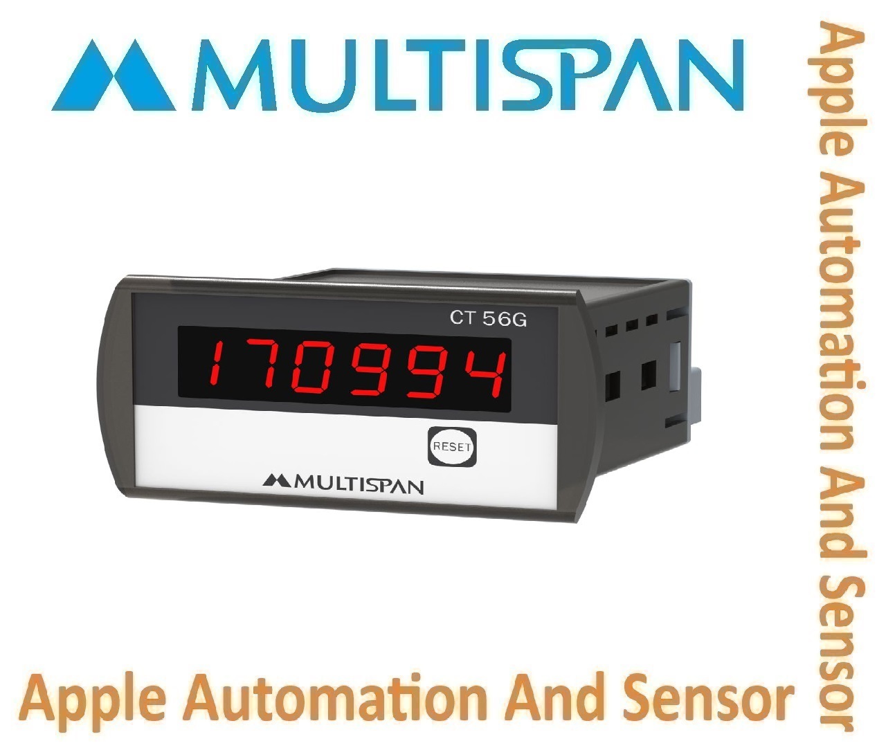 Ct-1000 Multispan Counter Totaliser - Double Display, Universal Input Pid Controller, Dual Relay, 4+4 Digit Accuracy | 1 Year Warranty, Process Control Instruments