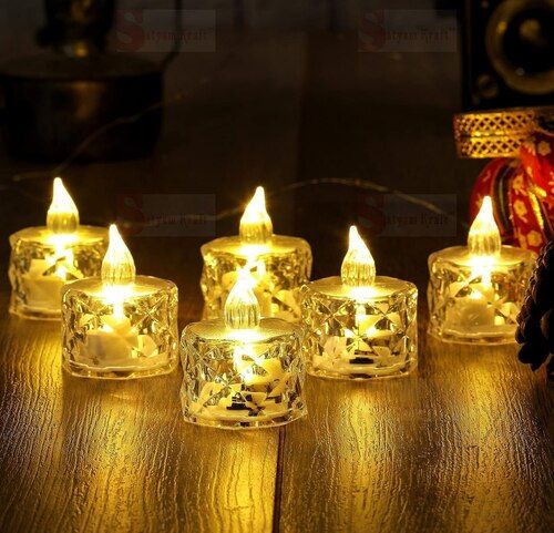 Transparent Acrylic Led Tea Light Candle