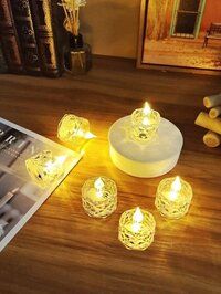 Transparent Acrylic Led Tea Light Candle