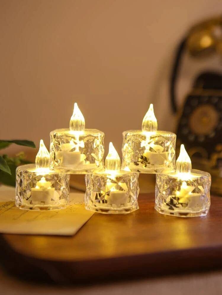 Transparent Acrylic Led Tea Light Candle