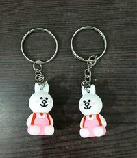 Rubber Cartoon Keychain - Silicone 3d Rubber Figure Design , Versatile Use For Bag Charms, Bike Keychains, And Delightful Gifting