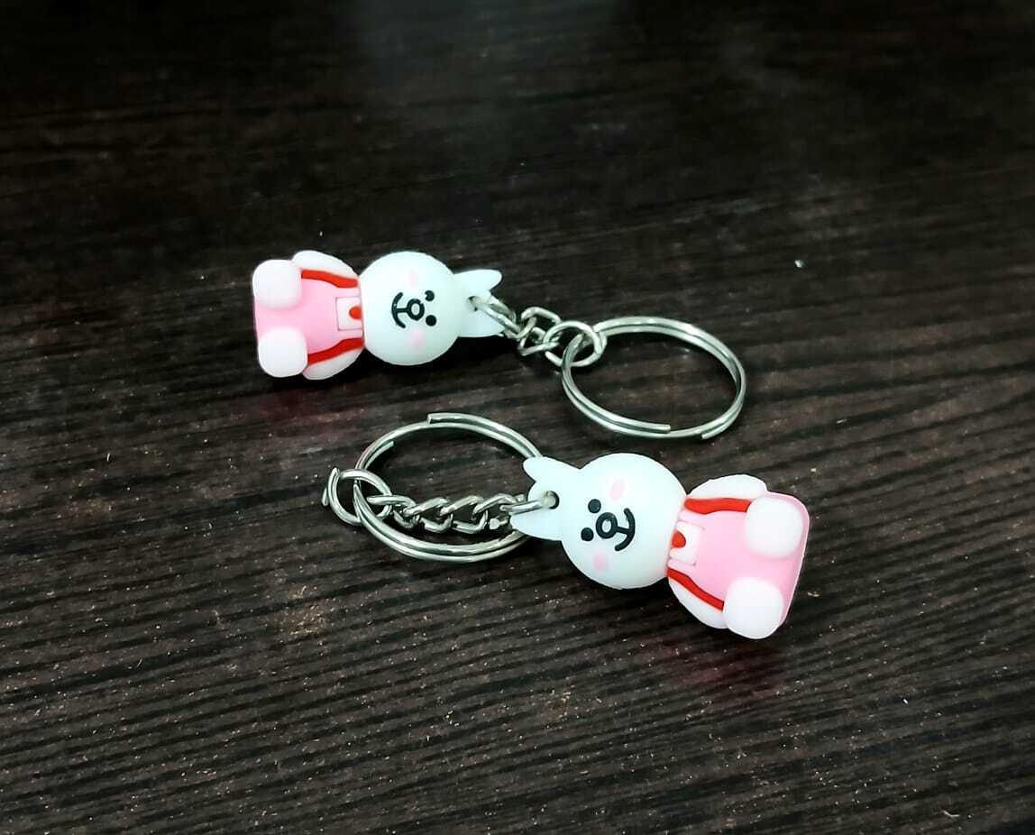 Rubber Cartoon Keychain - Silicone 3d Rubber Figure Design , Versatile Use For Bag Charms, Bike Keychains, And Delightful Gifting