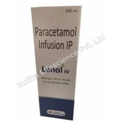 100ml Paracetamol Infusion IP - Liquid Injection Drug | Dosage 100ml, Suitable for All Individuals, Store in Dry Place