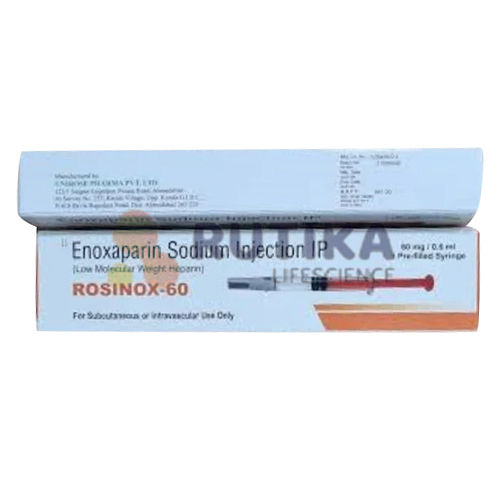 60Mg Enoxaprin Sodium Injection Ip - Drug Type: General Medicines