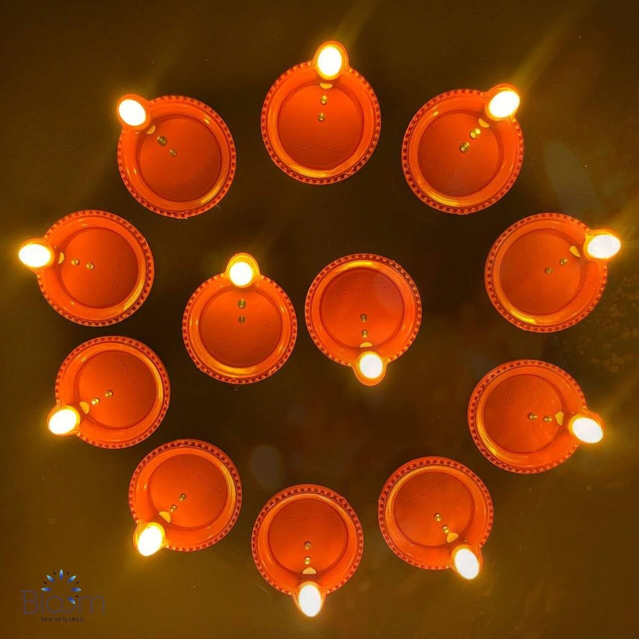 Water Sensor Diya - High-quality Plastic, 3x7x5.5 Cm | Flameless And Smokeless Led Candle With Water Activation Technology For Safe Home Decoration