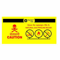 Underground Warning Tape - Pvc Material, 1 Inch Wide, Bright Yellow Color - Visual Safety Alert For Utility Lines