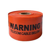 Detectable Underground Tape - Color: Red