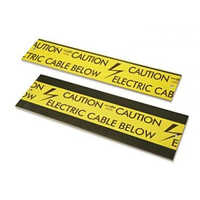 Underground Electrical Caution Tape - Hdpe, 3-inch Width, Yellow & Black | Durable Warning Tape With Printed Safety Messages For Electrical Hazards
