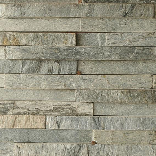 60cm x 15cm x 1.5 To 2.0cm Silver Shine Slate Wall Clading