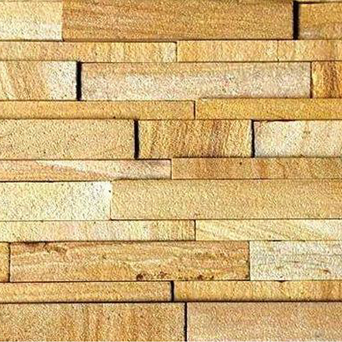 60cm x 15cm x 1.5 To 2.0cm Teak Wood Sandstone Wall Clading
