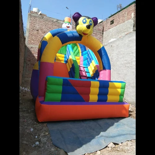 9X13 Feet Single Slide Inflatable Bounce - Color: Multicolor