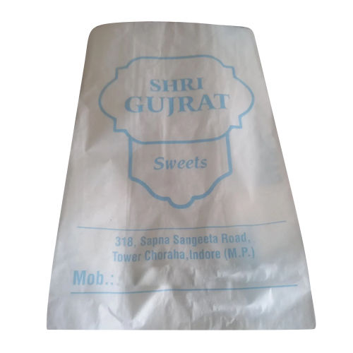 Butter Paper Packaging Bag - Color: White