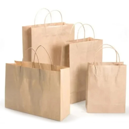 Plain Brown Eco-friendly Kraft Paper Bag