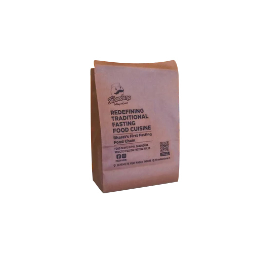 Printed Brown Paper Bag - Corrugated Board, 8*10 Inches, Brown | Recyclable, Customizable Designs, Vibrant Offset Printing, 0.5 Kg Load Capacity