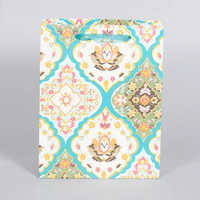 Traditional Handmade Paper Gift Bag - Eco-friendly Corrugated Board, 23x29x10cm, Multi-colour, Custom Designs Available, Recyclable Material