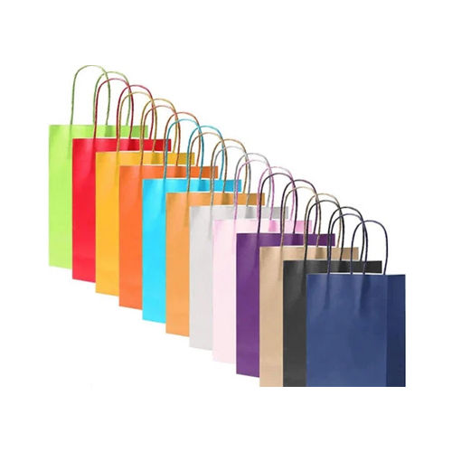 Twisted Paper Bag With Handle - Color: Various Colour Available