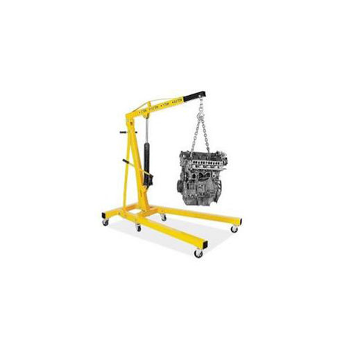 Hehfc014 Manual Hydraulic Floor Crane - Color: Yellow