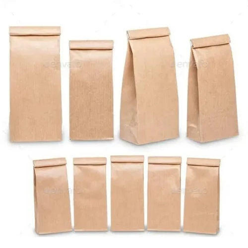 Paper Pouch For Carrying Food And Grocery - Color: Brown