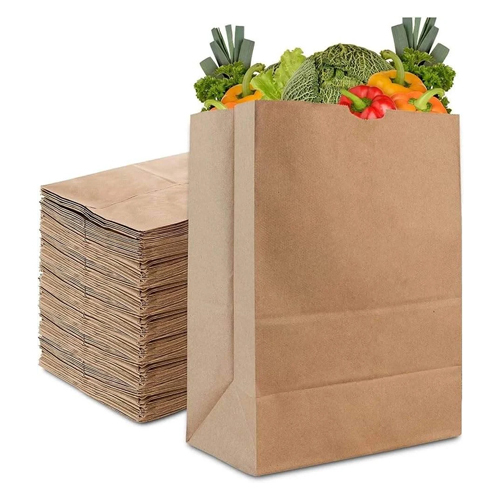 V Bottom Brown Paper Pouch