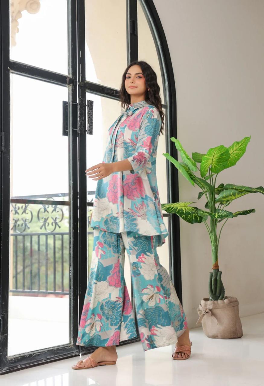 Cozy Accord Co-ord Set - Soft Masleen Fabric, Size S-xxl, Available In 3 Stylish Colors | Breathable, Quick Dry, Full Sleeve, Printed Design