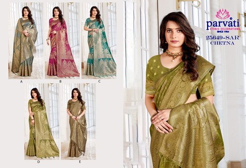 Parvati Multicolor Chetna Silk  Saree -25649