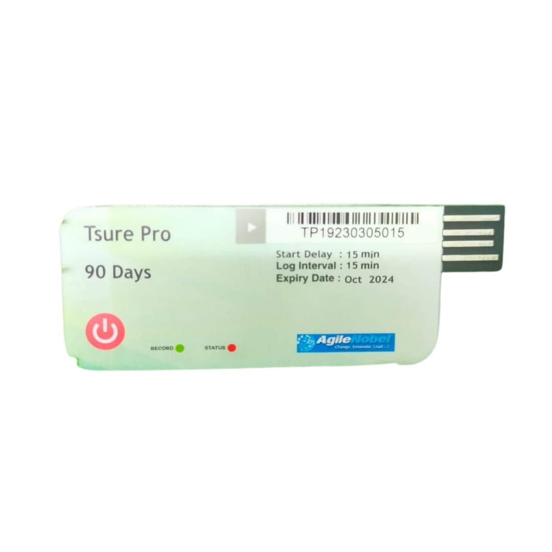 Tsure Pro 90 Days Single Use PDF Temperature Data Logger