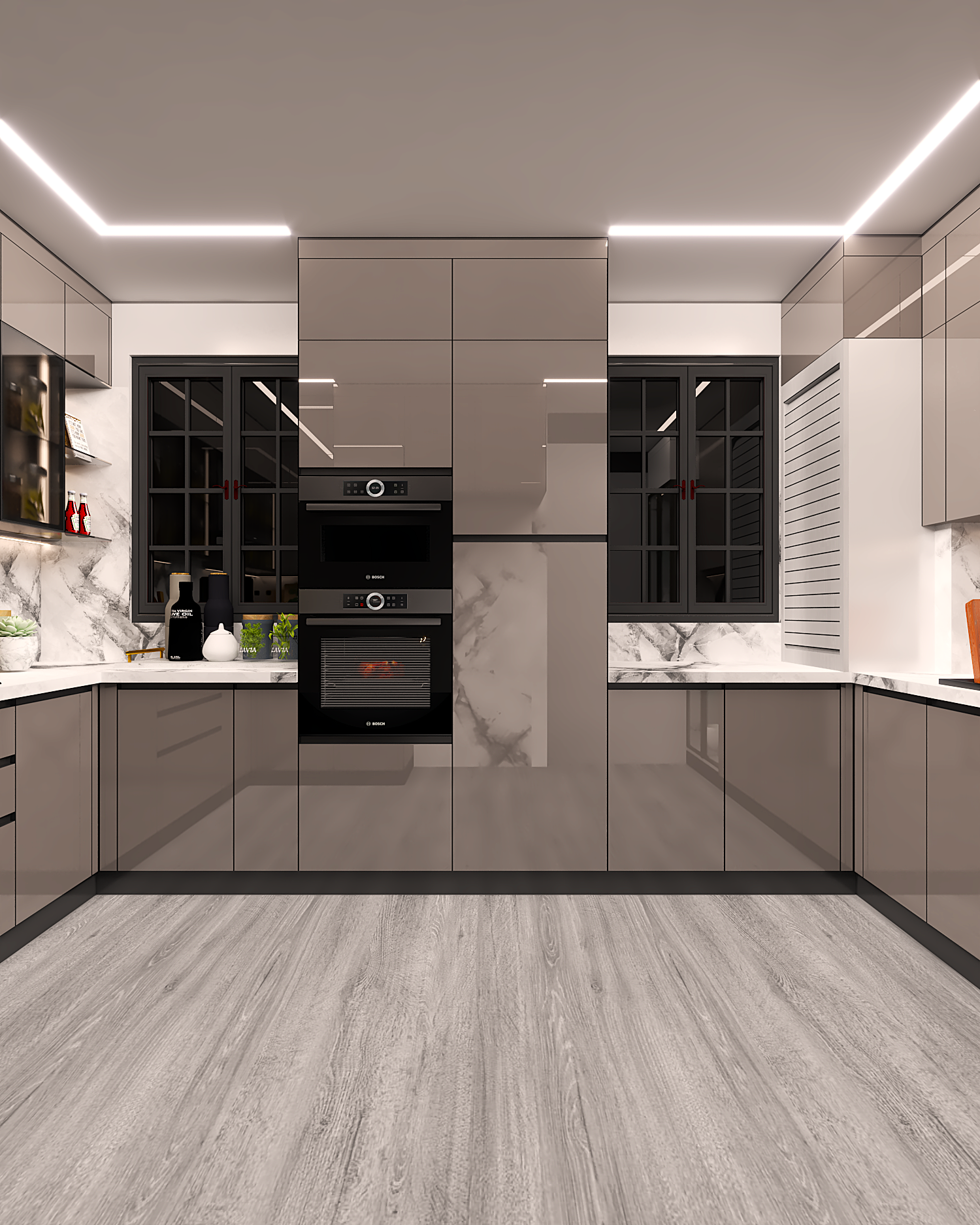 G Shape Modular Kitchen Design - Brand Name: Mettas Lifestyle
