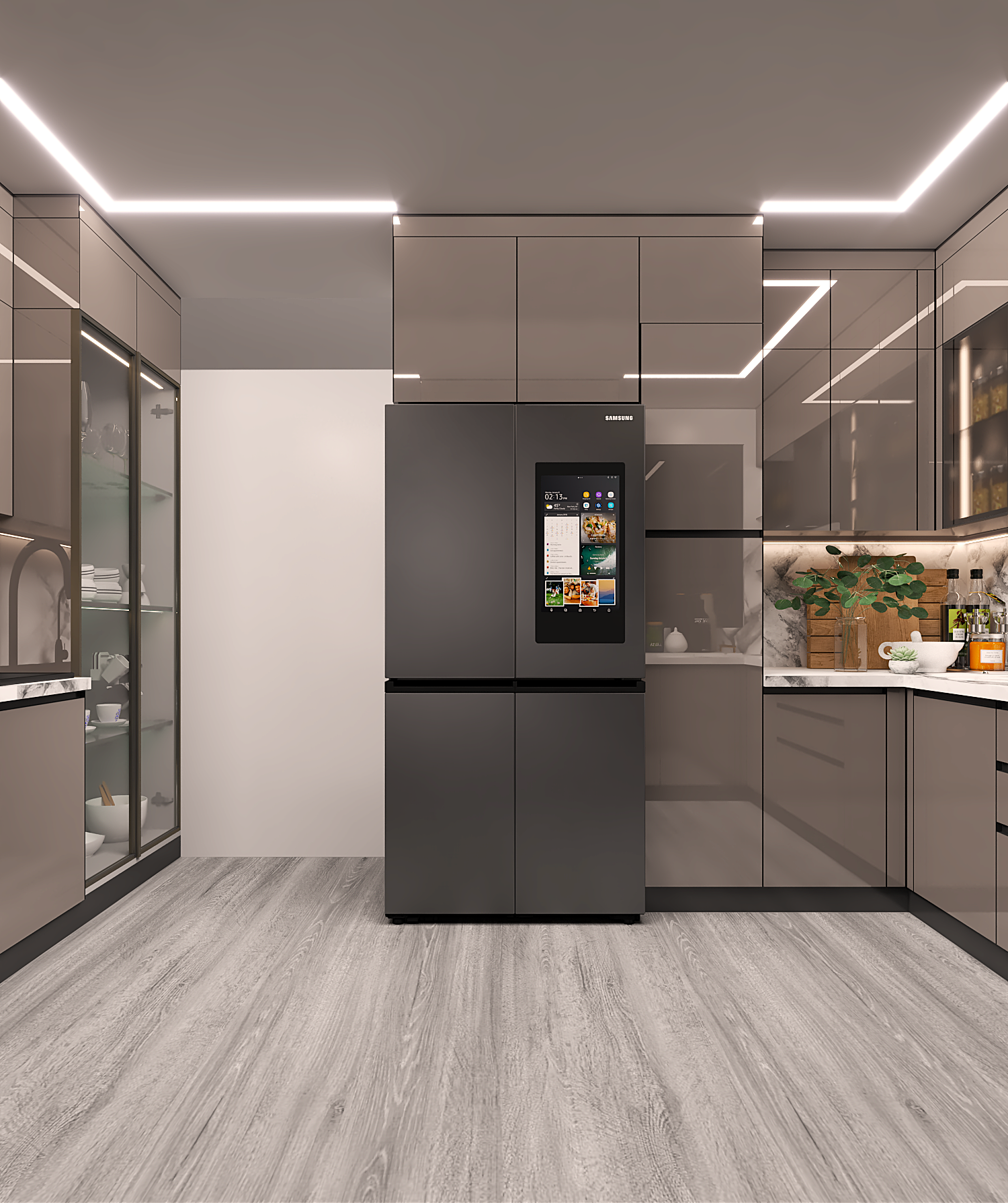 G Shape Modular Kitchen Design