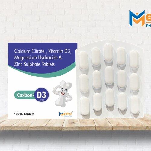 Calcium Citrate ,Vitamin D3 ,Magnesium Hydroxide& Zinc Sulphate