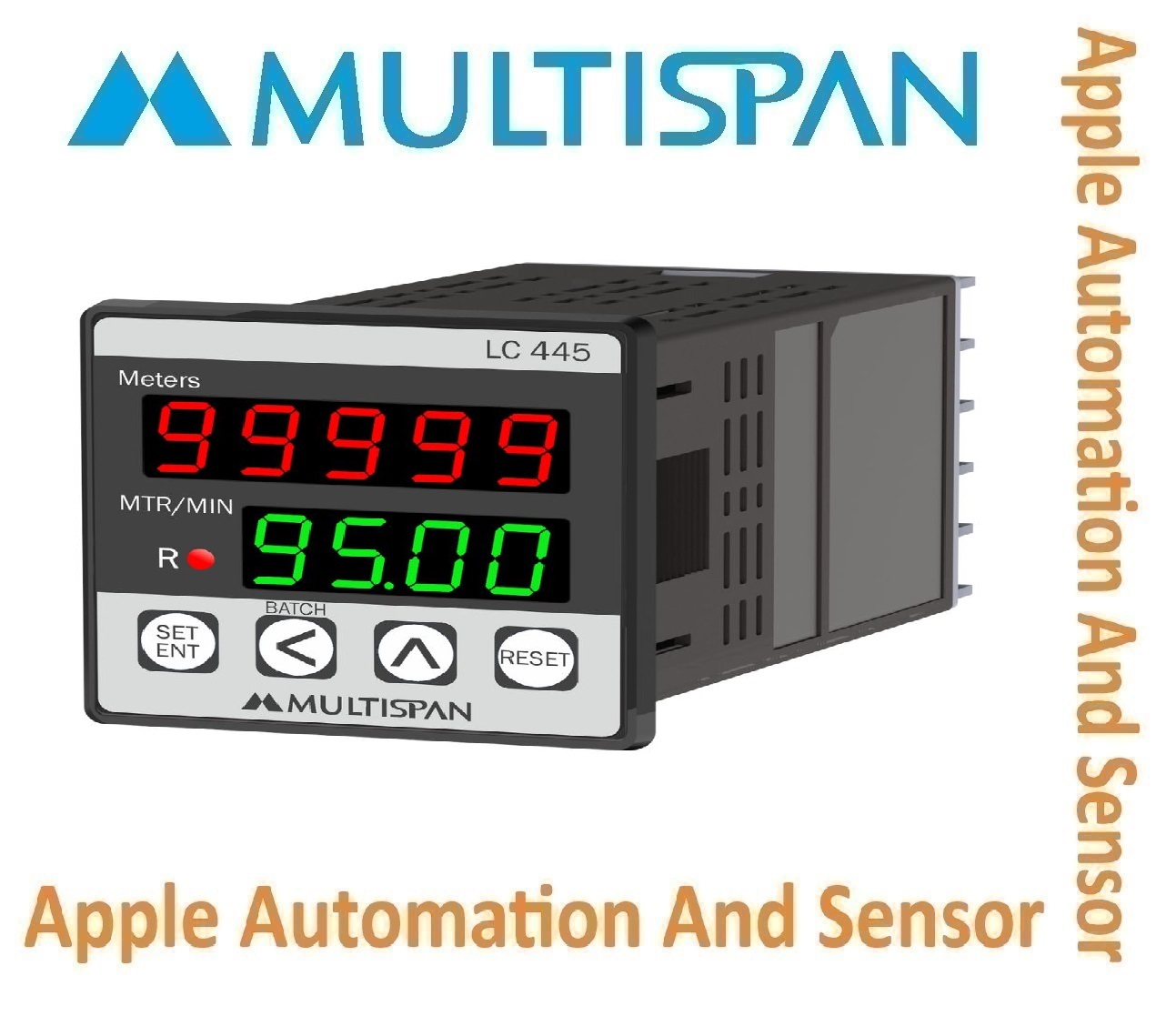 Lc-1046d Multispan Programmable Length Counter - Double Display, Universal Input, Pid Controller, 4+4 Digit, Double Relay | 1-year Warranty, Versatile Applications