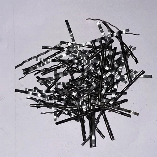 स्टील फाइबर फ्लैट क्रिम्प्ड