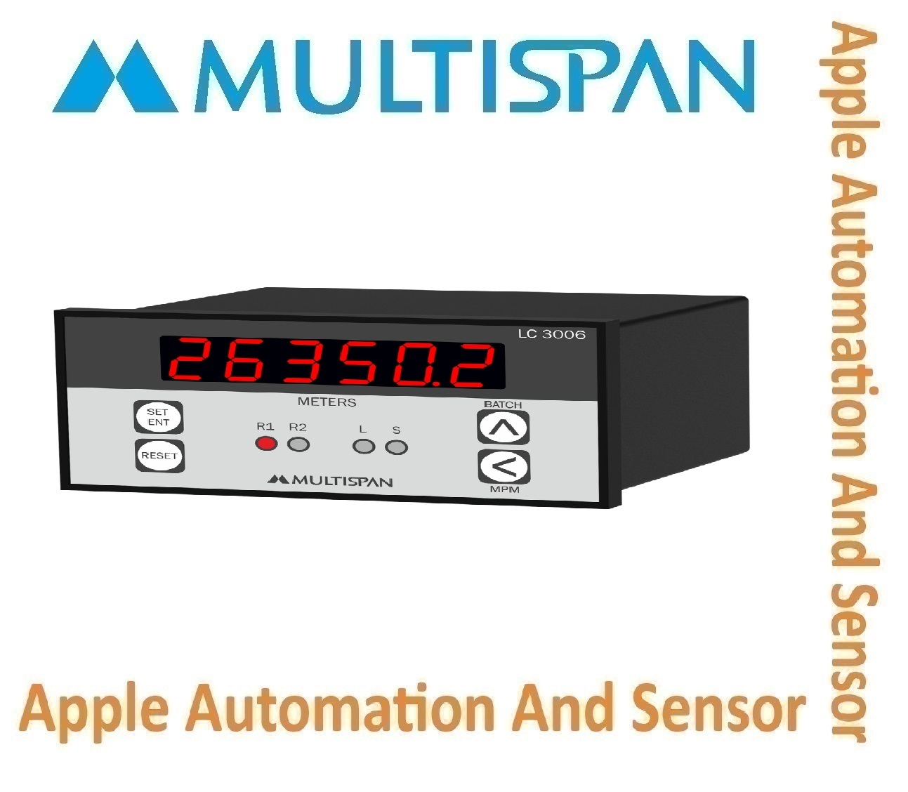 Lc-1046d Multispan Programmable Length Counter - Double Display, Universal Input, Pid Controller, 4+4 Digit, Double Relay | 1-year Warranty, Versatile Applications
