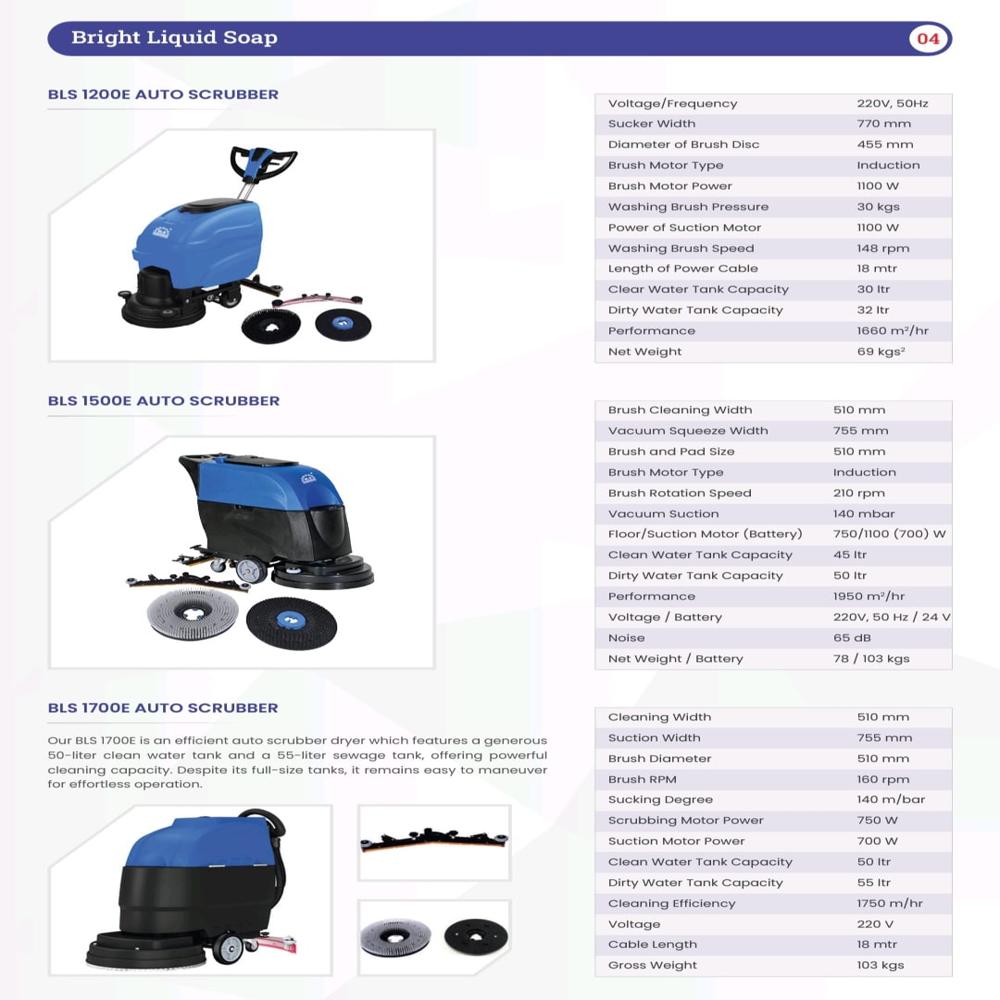 Bls 3450 Auto Scrubber Drier - Capacity: 1800 M3/hr