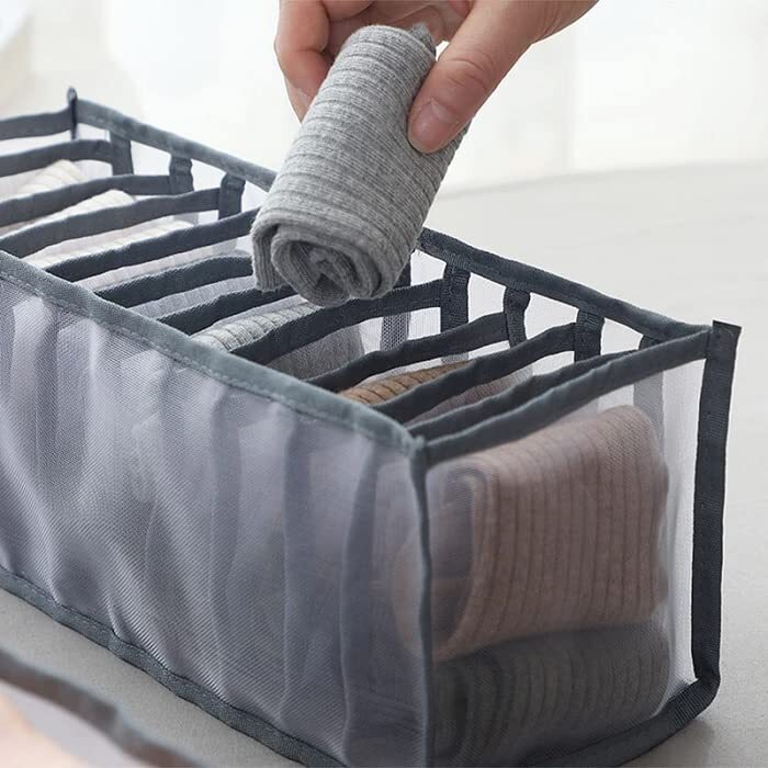 7 Grids Washable Wardrobe Clothes Organizer