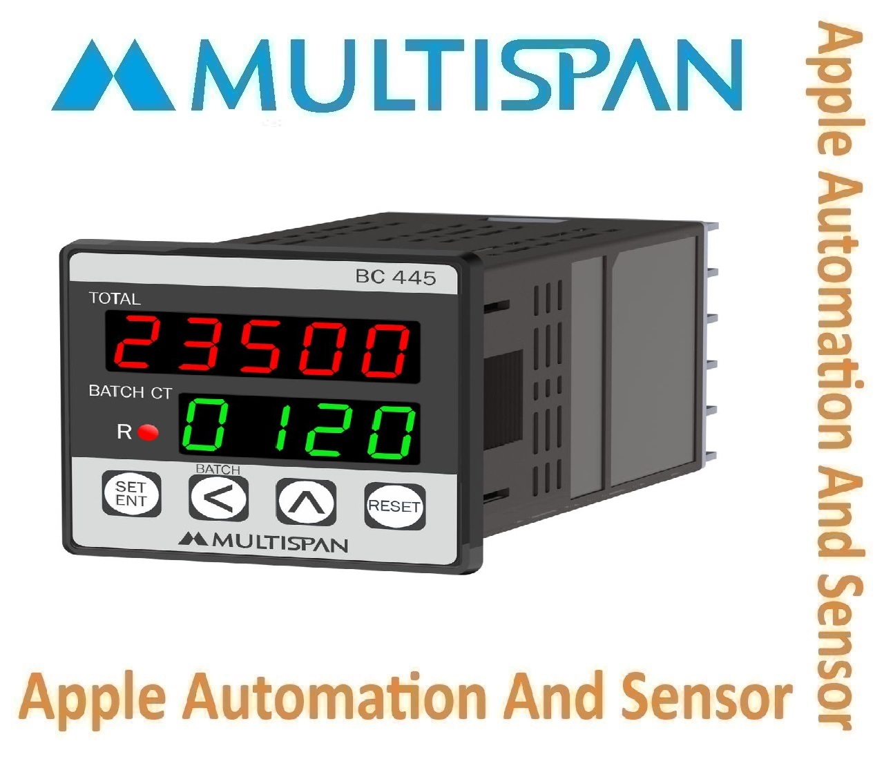 Bc-1046d Multispan Programmable Batch Counter - Double Display, Universal Input Pid Controller, Double Relay, 4+4 Digit Accuracy, 1-year Warranty