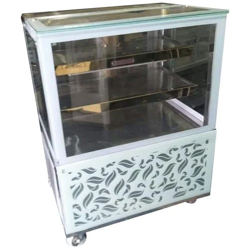 Rectangular Sweet Display Counter - Color: Silver