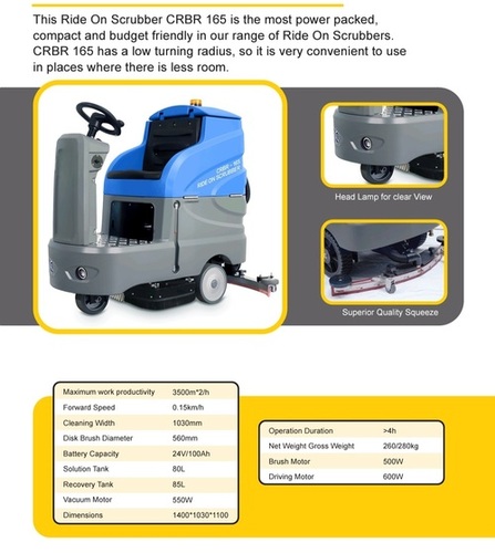 RIDE ON SCRUBBER DRYER MACHINE