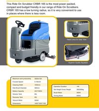 Ride On Scrubber Dryer Machine - Capacity: 165 Liter/day