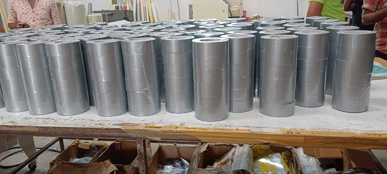 Duct Tape - Metal Backing, 50 Meter Length, 48 Mm Width, Grey And Black | Waterproof, Single Sided Adhesive, 22 N/cm Peeling Strength